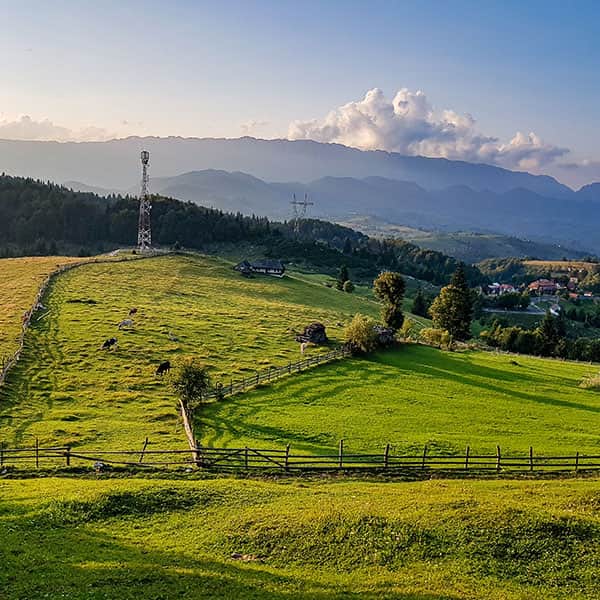 Fundata, Brasov, Romania panorama
