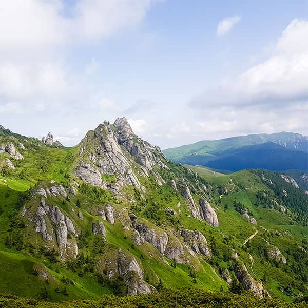 mountains panorama in Romania